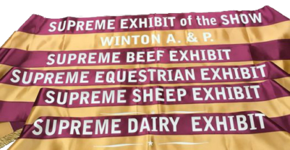 Winton A & P Show supreme exhibit ribbons